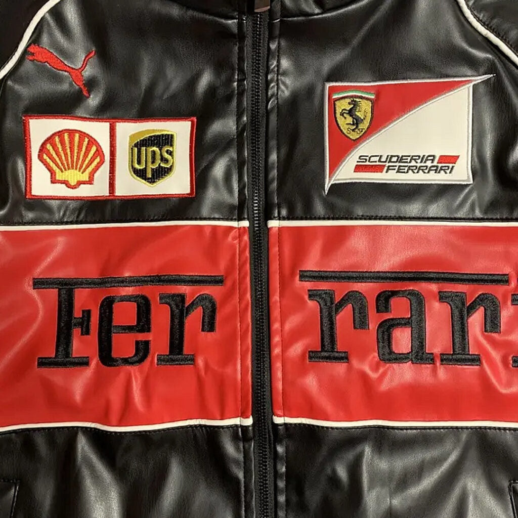 90's Vintage Scuderia Ferrari Jacket – Leather Edition