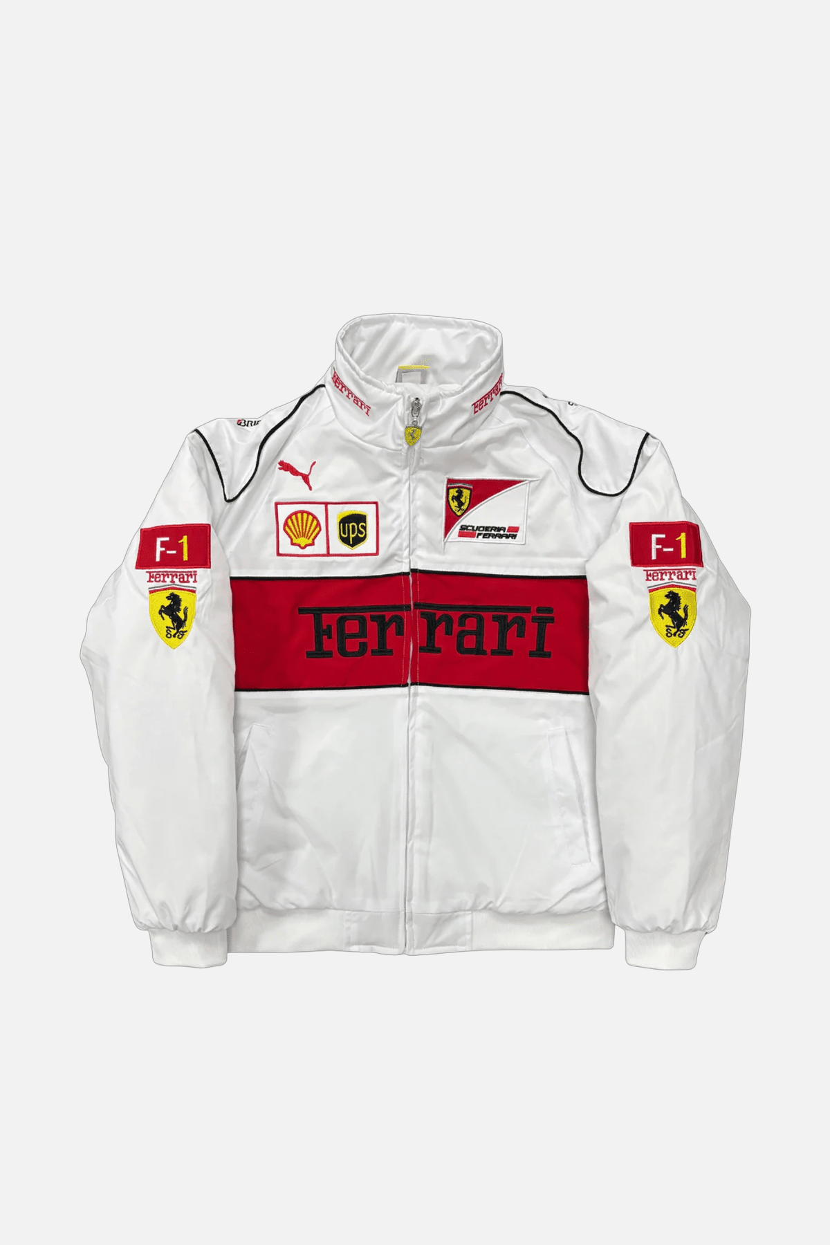 Vintage Scuderia White Ferrari Jacket | Racing Inspired – Vintage