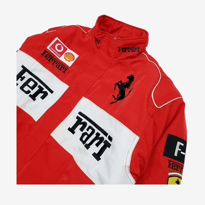Vintage Scuderia Red-White Jacket – Vintage Motorsports Co.