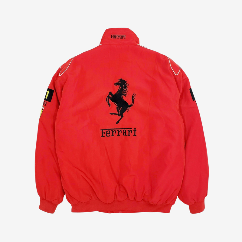 Vintage Scuderia Red-White Jacket