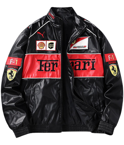 90's Vintage Scuderia Ferrari Jacket – Leather Edition