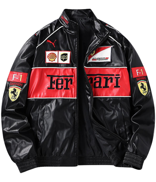 90's Vintage Scuderia Ferrari Jacket – Leather Edition