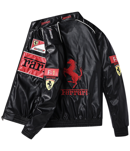 90's Vintage Scuderia Ferrari Jacket – Leather Edition