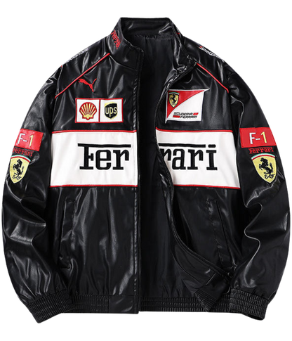 90's Vintage Scuderia Ferrari Jacket – Leather Edition
