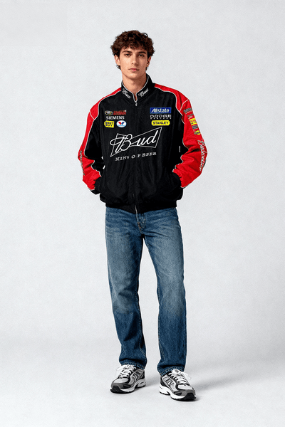 Budweiser Black Vintage Racing Jacket