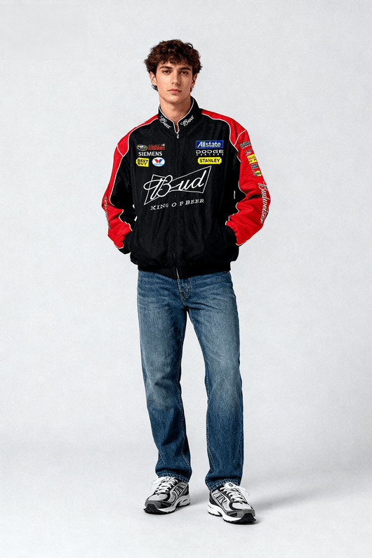 Budweiser Black Vintage Racing Jacket