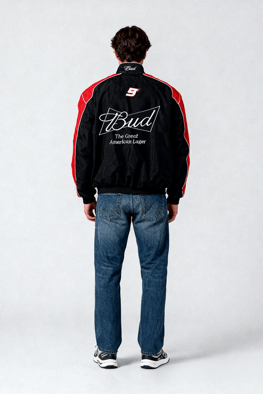 Budweiser Black Vintage Racing Jacket