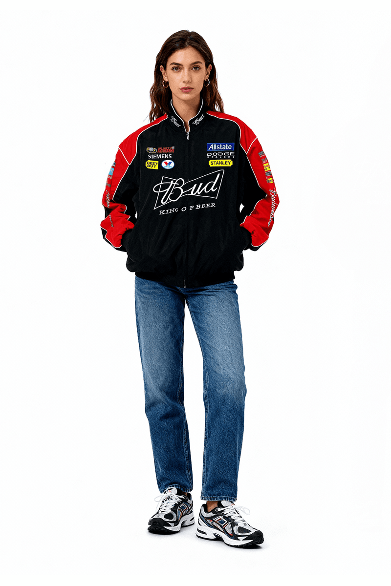 Budweiser Black Vintage Racing Jacket