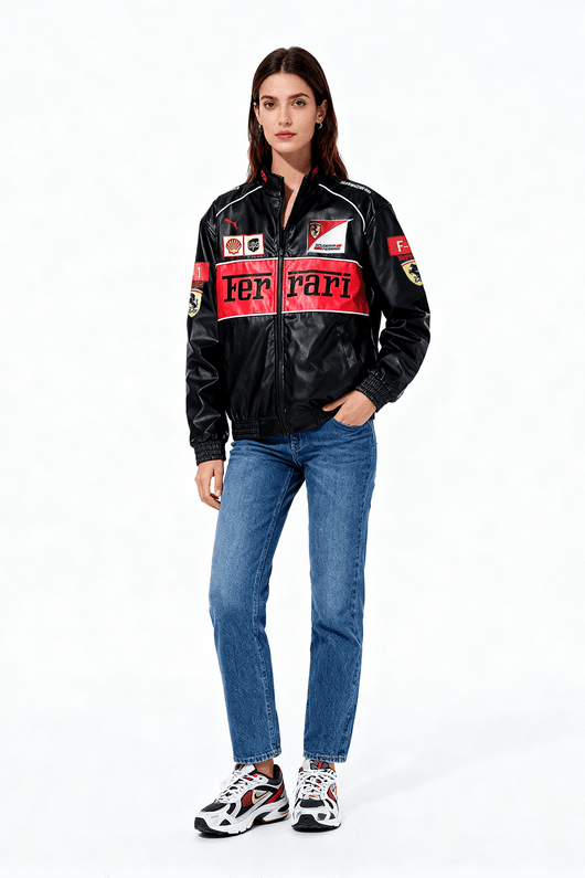 Ferrari Vintage Leather Jacket – Red Edition
