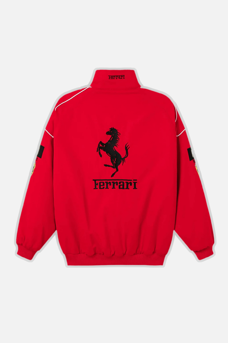 Vintage Scuderia Red Ferrari Jacket