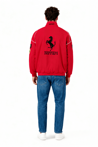 Vintage Scuderia Red Ferrari Jacket