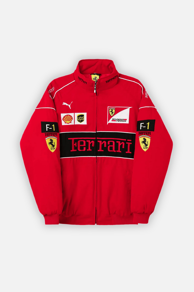 Vintage Scuderia Red Ferrari Jacket