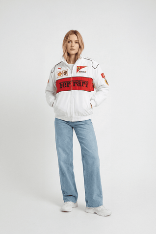 Vintage Scuderia White Ferrari Jacket