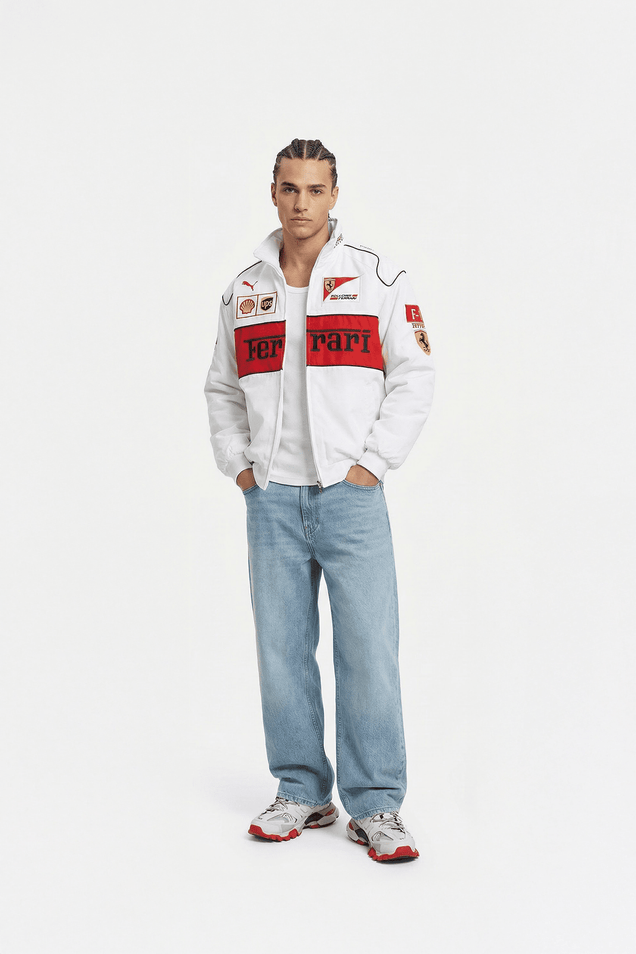 Ferrari Withe Jacket Vintage MotorSports Co. – Vintage Motorsports Co.