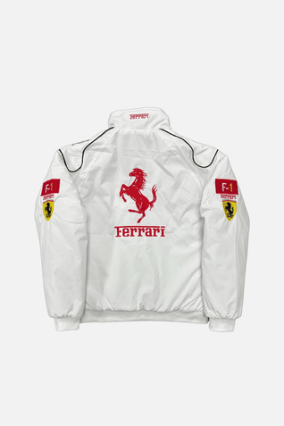 Vintage Scuderia White Ferrari Jacket