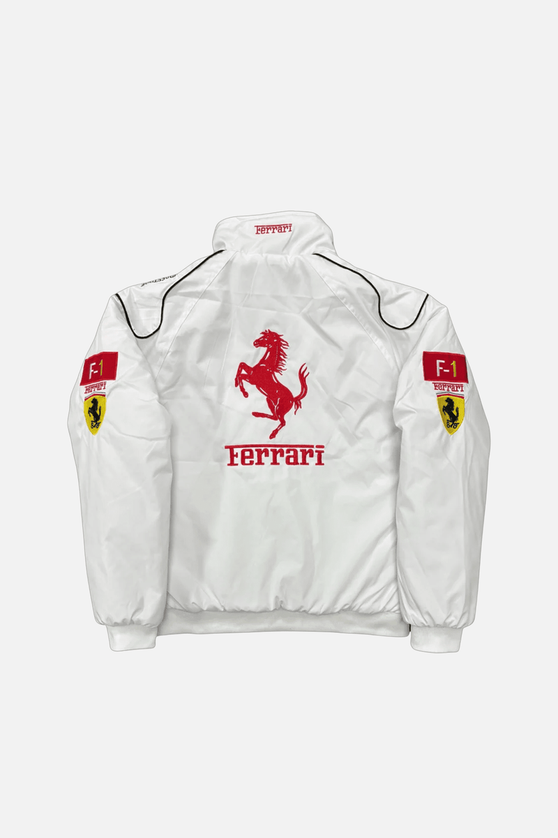 Vintage Scuderia White Ferrari Jacket