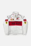 Vintage Scuderia White Ferrari Jacket