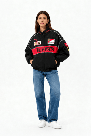 Vintage Scuderia Black Jacket