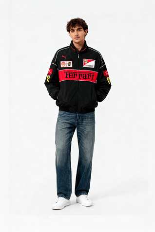 Vintage Scuderia Black Jacket
