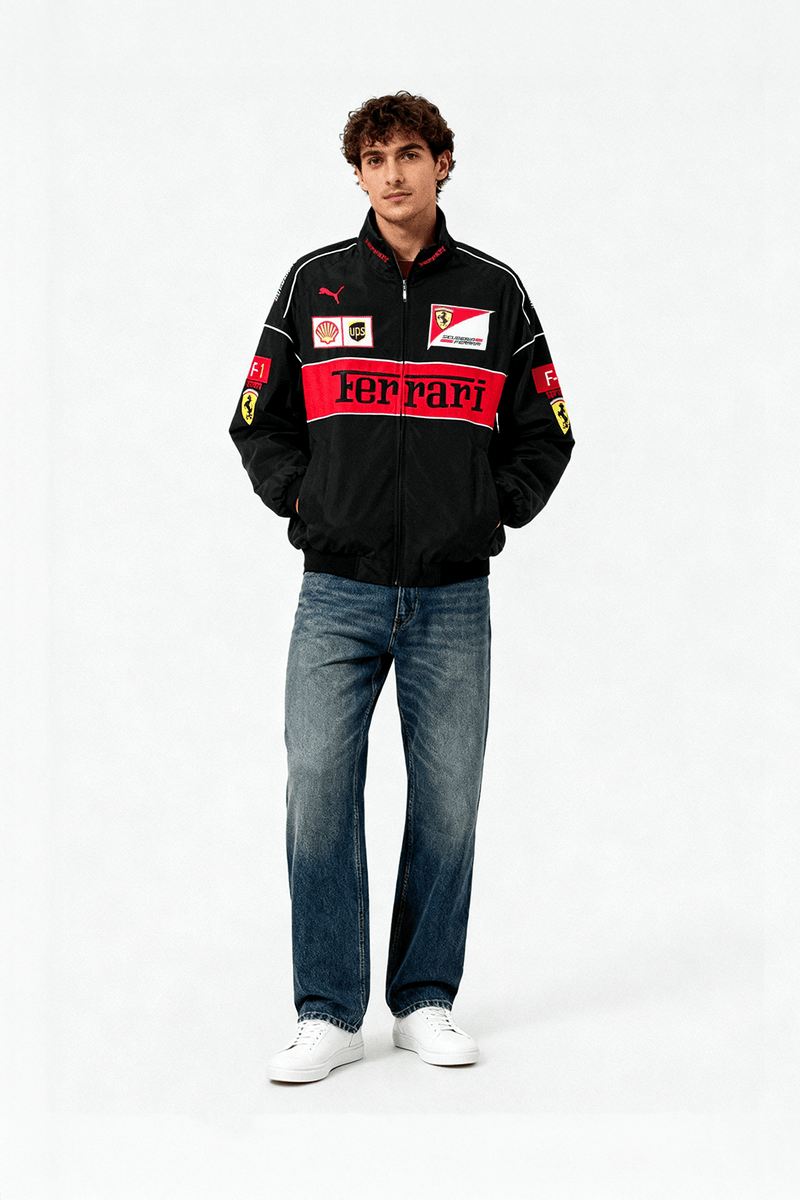 Vintage Scuderia Black Jacket