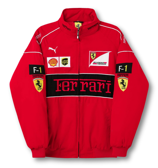 Vintage Scuderia Red Ferrari Jacket