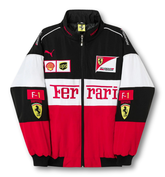 Vintage Scuderia Tri-Color Ferrari Jacket