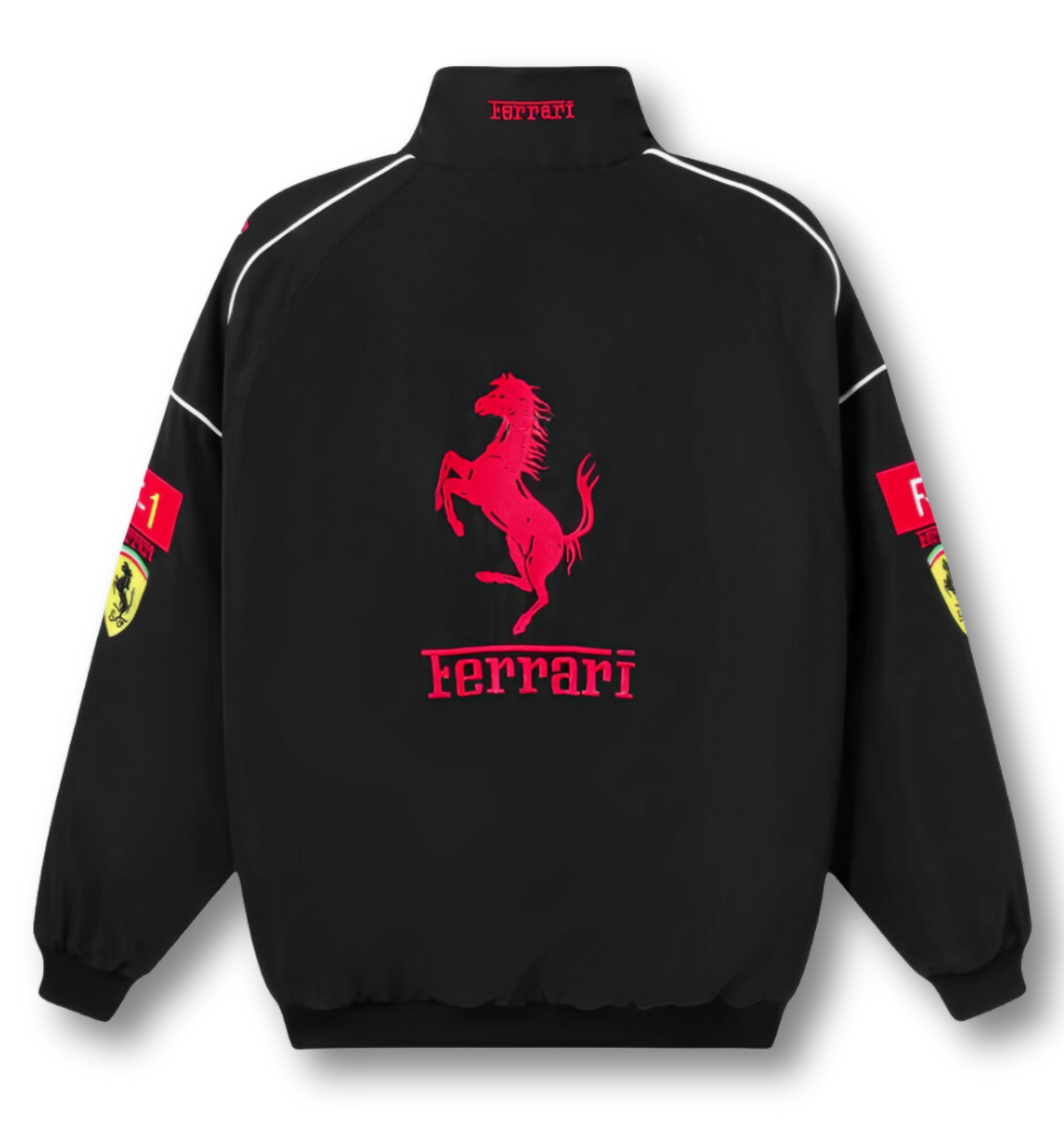 Vintage Scuderia Black Ferrari Jacket
