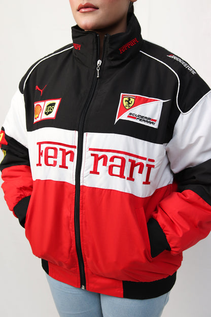 Vintage Scuderia Tri-Color Ferrari Jacket