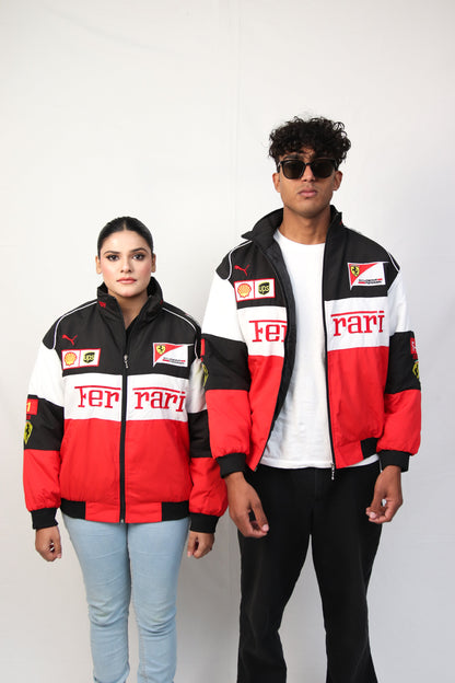 Vintage Scuderia Tri-Color Ferrari Jacket