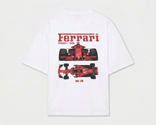 Vintage Ferrari F1 Team T-Shirt | Motorsport Graphic Tee