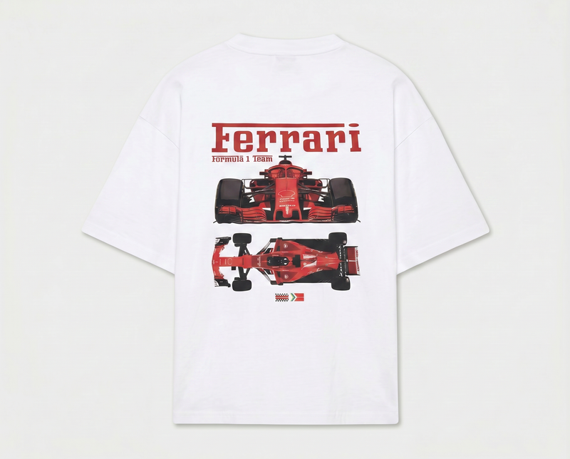 Vintage Ferrari F1 Team T-Shirt | Motorsport Graphic Tee