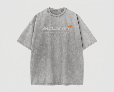 McLaren Vintage Washed Racing Tee – Grey