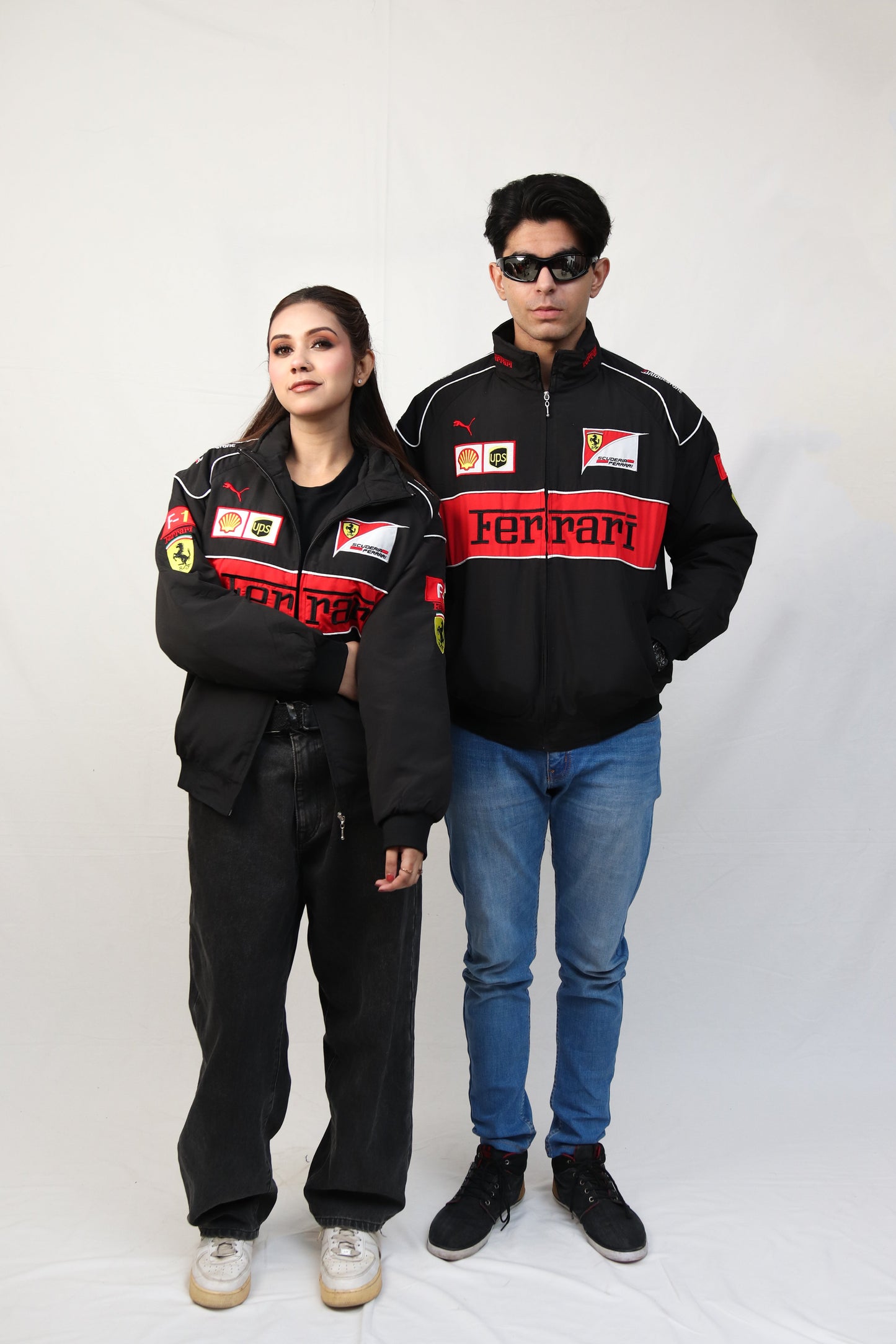 Vintage Scuderia Black Ferrari Jacket