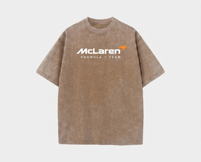 McLaren Vintage Washed Racing Tee – Khaki