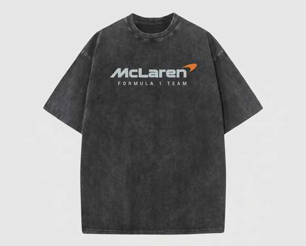 McLaren Vintage Washed Racing Tee – Black