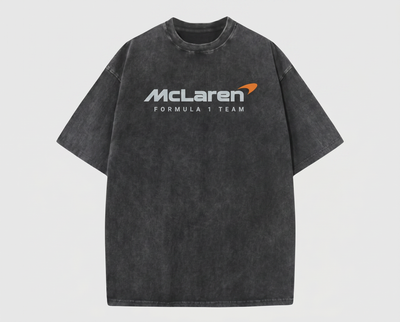 McLaren Vintage Washed Racing Tee – Black