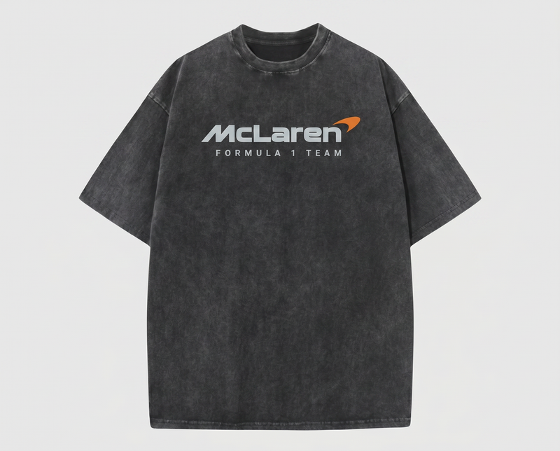 McLaren Vintage Washed Racing Tee – Black