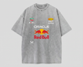 Red Bull Vintage Washed Racing Tee – Grey